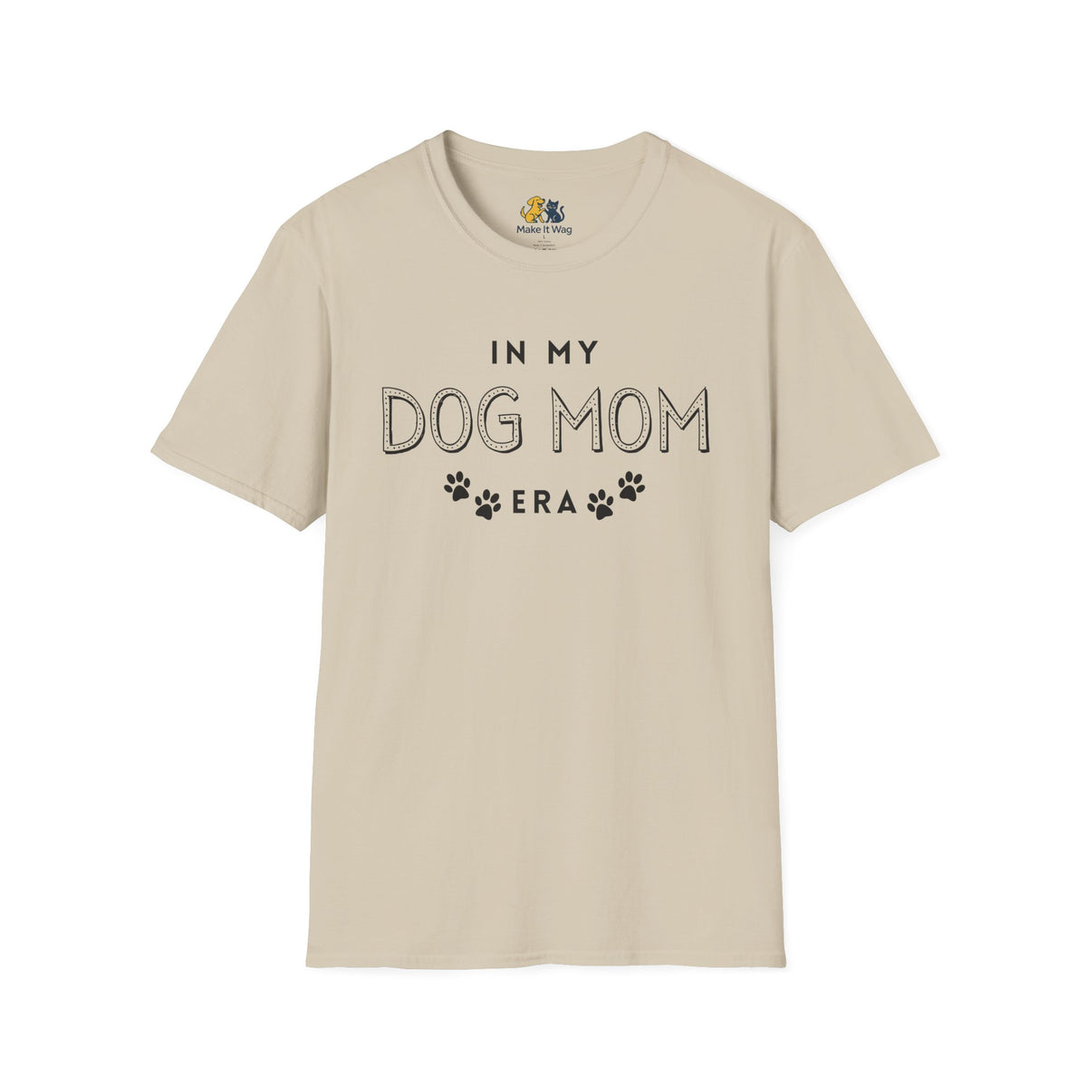 In My Dog Mom Era Unisex Softstyle T-Shirt, Pet Lover Gift, Dog Parent Clothing, Casual Wear, Animal Lover Shirt, Funny Dog Apparel