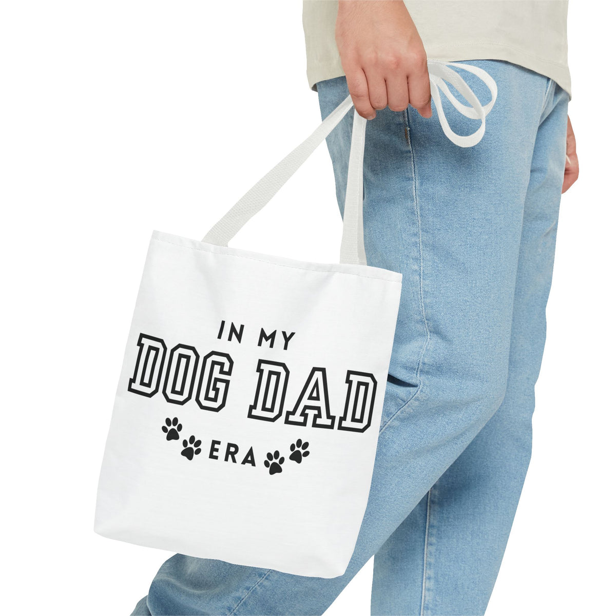 In My Dad Dog Era Tote Bag - Perfect for Dog Lovers, Pet Owners, Dog Gifts, Shopping, Beach Bag, Everyday Use