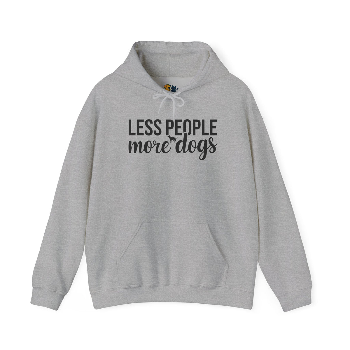 Less People More Dogs Unisex Hooded Sweatshirt
