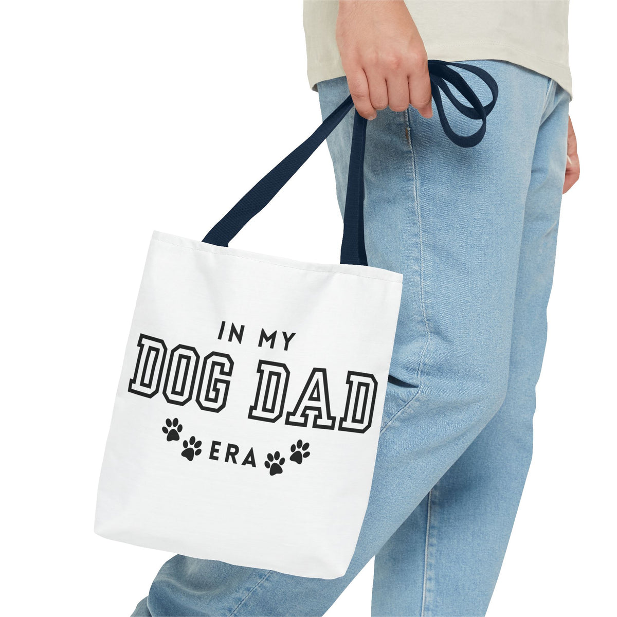 In My Dad Dog Era Tote Bag - Perfect for Dog Lovers, Pet Owners, Dog Gifts, Shopping, Beach Bag, Everyday Use