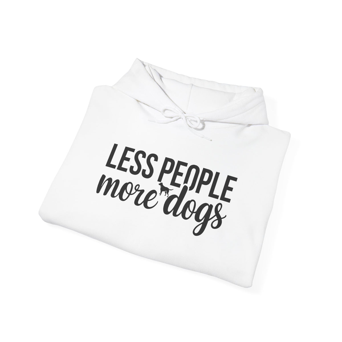 Less People More Dogs Unisex Hooded Sweatshirt