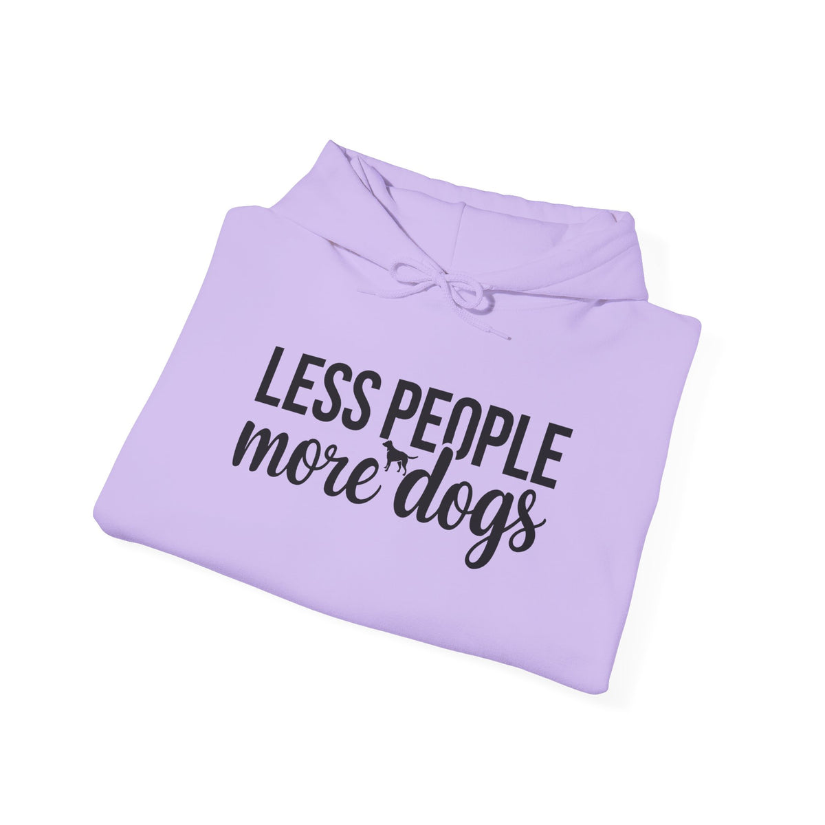 Less People More Dogs Unisex Hooded Sweatshirt