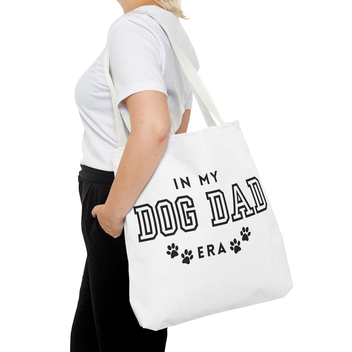 In My Dad Dog Era Tote Bag - Perfect for Dog Lovers, Pet Owners, Dog Gifts, Shopping, Beach Bag, Everyday Use