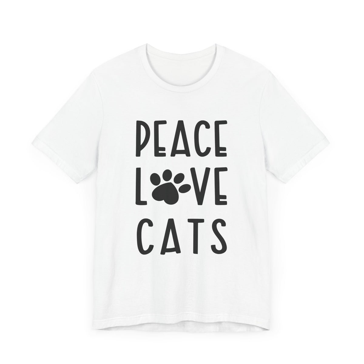 Peace Love Cats Unisex T-Shirt