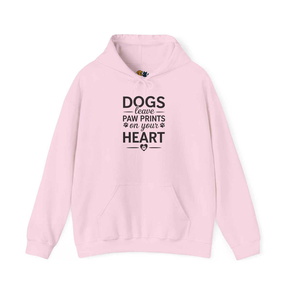 Dog's Leave Paw Prints On Your Heart Unisex Hooded Sweatshirt