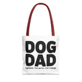 Dog Dad The Man The Myth The Legend Tote Bag - Perfect for Dog Lovers, Pet Owners, Dog Gifts, Shopping, Beach Bag, Everyday Use