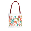 Hold My Drink I Gotta Pet This Dog Tote Bag - Perfect for Dog Lovers, Pet Owners, Dog Gifts, Shopping, Beach Bag, Everyday Use