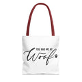 You Had Me At Woof Tote Bag - Perfect for Dog Lovers, Pet Owners, Dog Gifts, Shopping, Beach Bag, Everyday Use