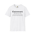 Catrovert Unisex Softstyle T-Shirt, Pet Lover Gift, Dog Parent Clothing, Casual Wear, Animal Lover Shirt, Funny Dog Apparel
