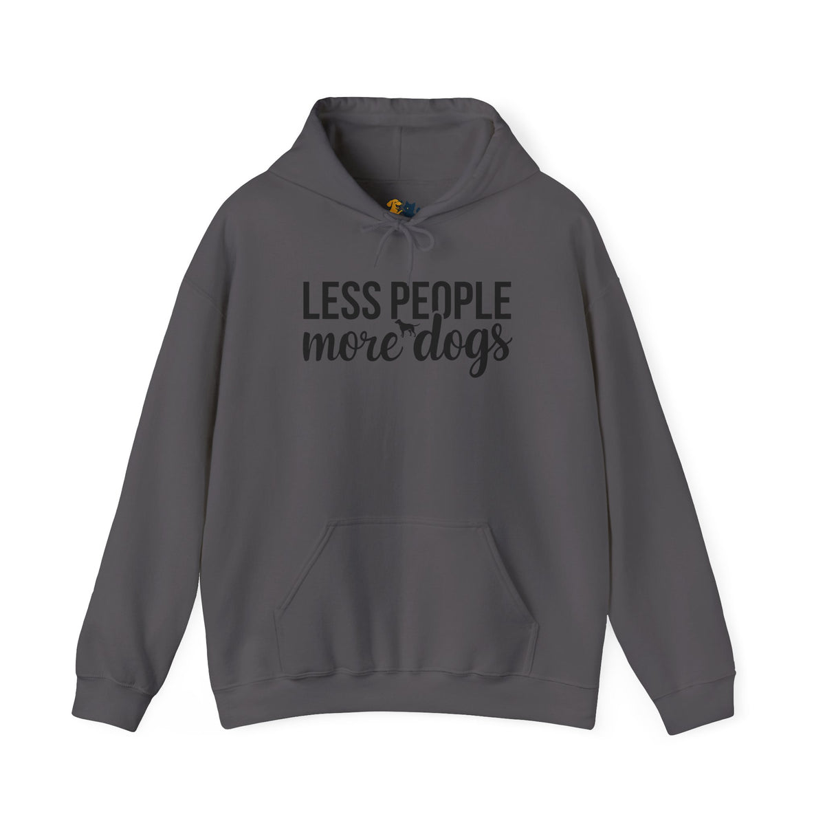 Less People More Dogs Unisex Hooded Sweatshirt