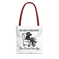 The Best Therapist Has Fur And Four Legs Tote Bag - Perfect for Dog Lovers, Pet Owners, Dog Gifts, Shopping, Beach Bag, Everyday Use
