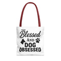 Blessed and Dog Obsessed Tote Bag - Perfect for Dog Lovers, Pet Owners, Dog Gifts, Shopping, Beach Bag, Everyday Use