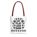 Eat Play Love Bark Tote Bag - Perfect for Dog Lovers, Pet Owners, Dog Gifts, Shopping, Beach Bag, Everyday Use