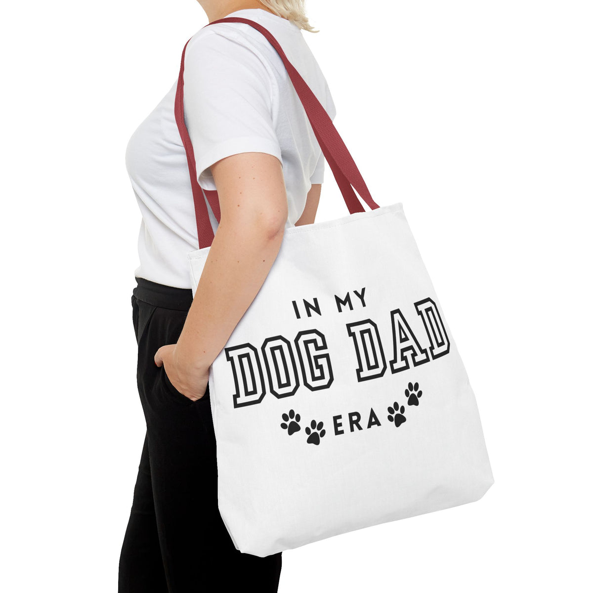 In My Dad Dog Era Tote Bag - Perfect for Dog Lovers, Pet Owners, Dog Gifts, Shopping, Beach Bag, Everyday Use