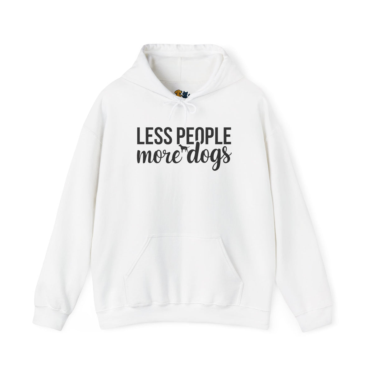 Less People More Dogs Unisex Hooded Sweatshirt