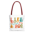Life Is Better With A Dog Tote Bag - Perfect for Dog Lovers, Pet Owners, Dog Gifts, Shopping, Beach Bag, Everyday Use