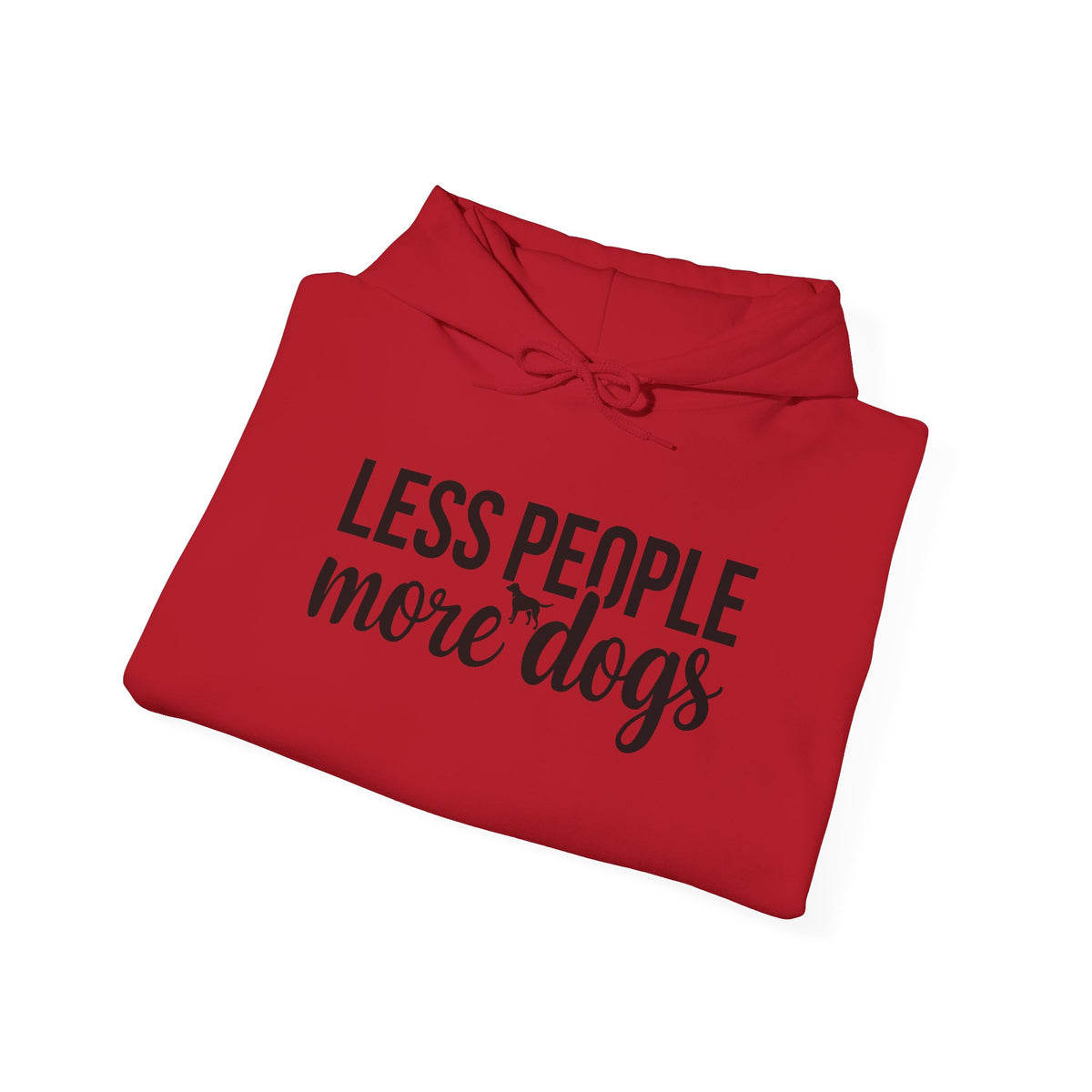 Less People More Dogs Unisex Hooded Sweatshirt