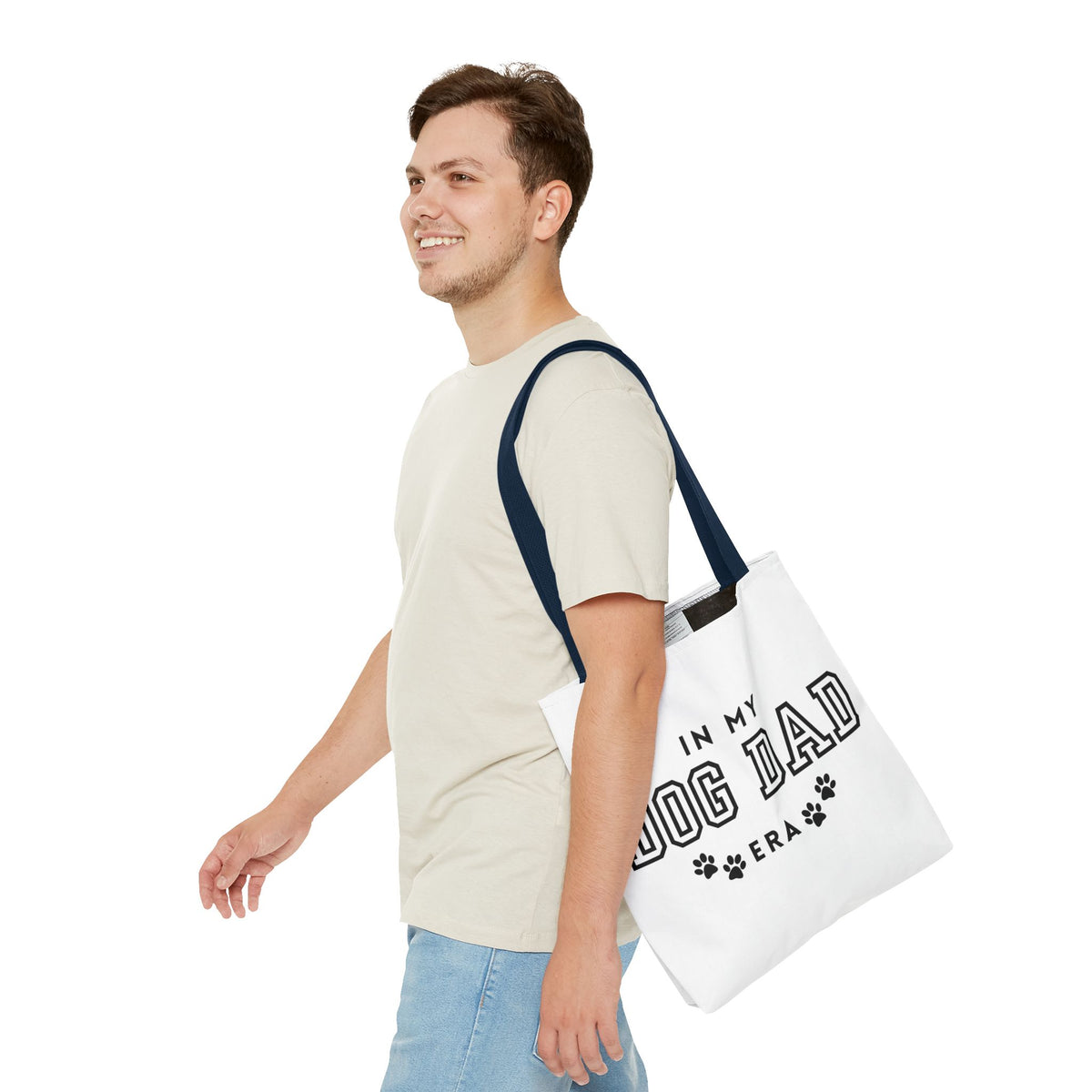 In My Dad Dog Era Tote Bag - Perfect for Dog Lovers, Pet Owners, Dog Gifts, Shopping, Beach Bag, Everyday Use