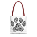 Floral Dog Paw Tote Bag - Perfect for Dog Lovers, Pet Owners, Dog Gifts, Shopping, Beach Bag, Everyday Use