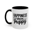 Happiness Is A Warm Puppy Coffee Mug