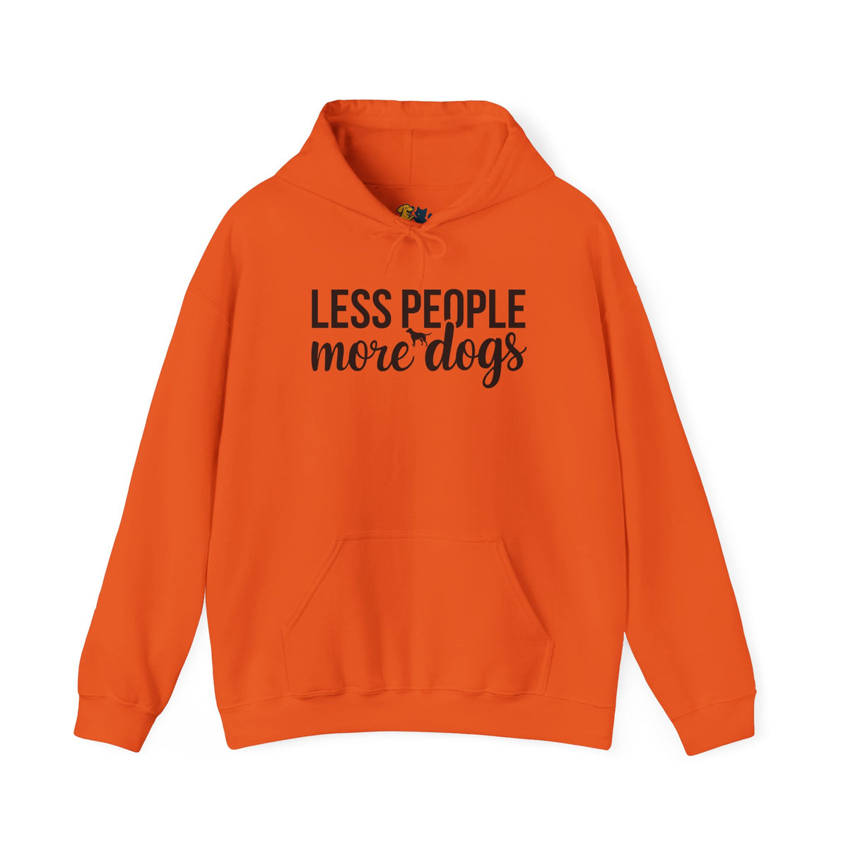 Less People More Dogs Unisex Hooded Sweatshirt