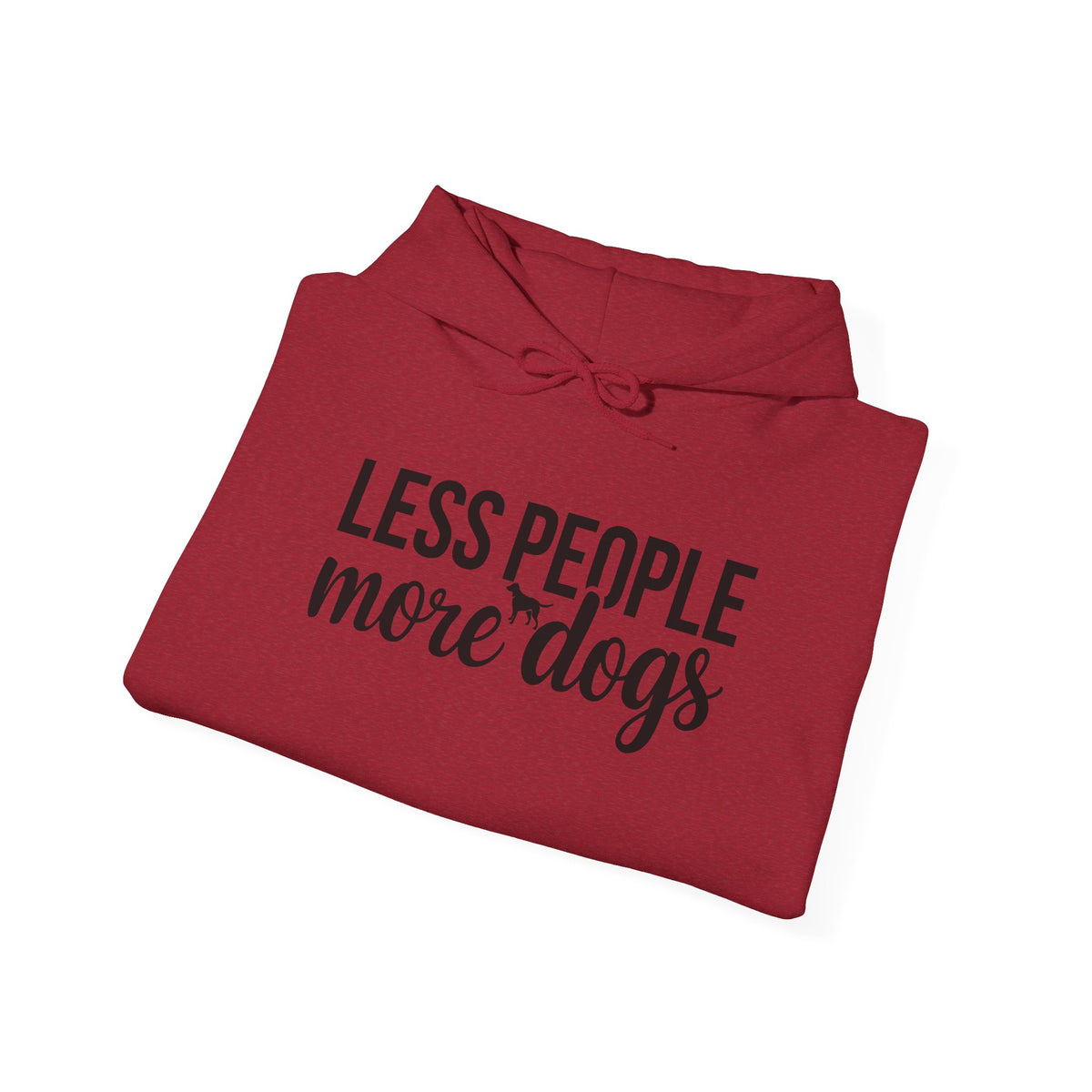 Less People More Dogs Unisex Hooded Sweatshirt