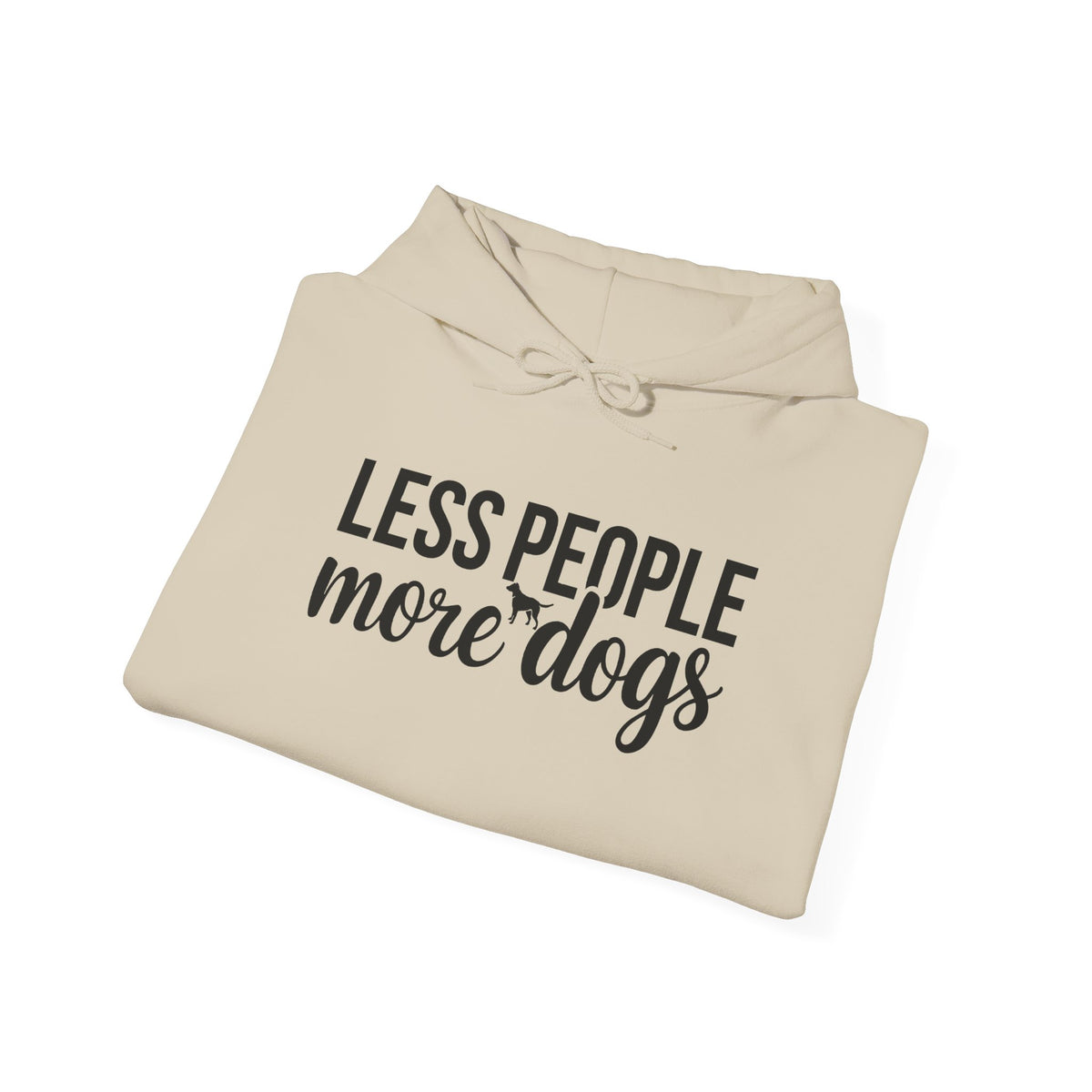 Less People More Dogs Unisex Hooded Sweatshirt