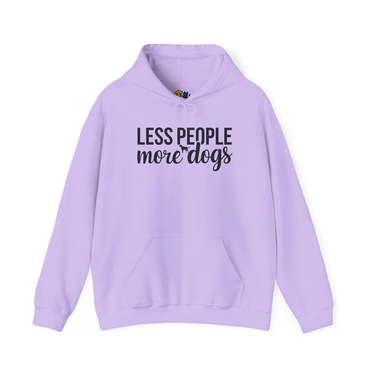 Less People More Dogs Unisex Hooded Sweatshirt