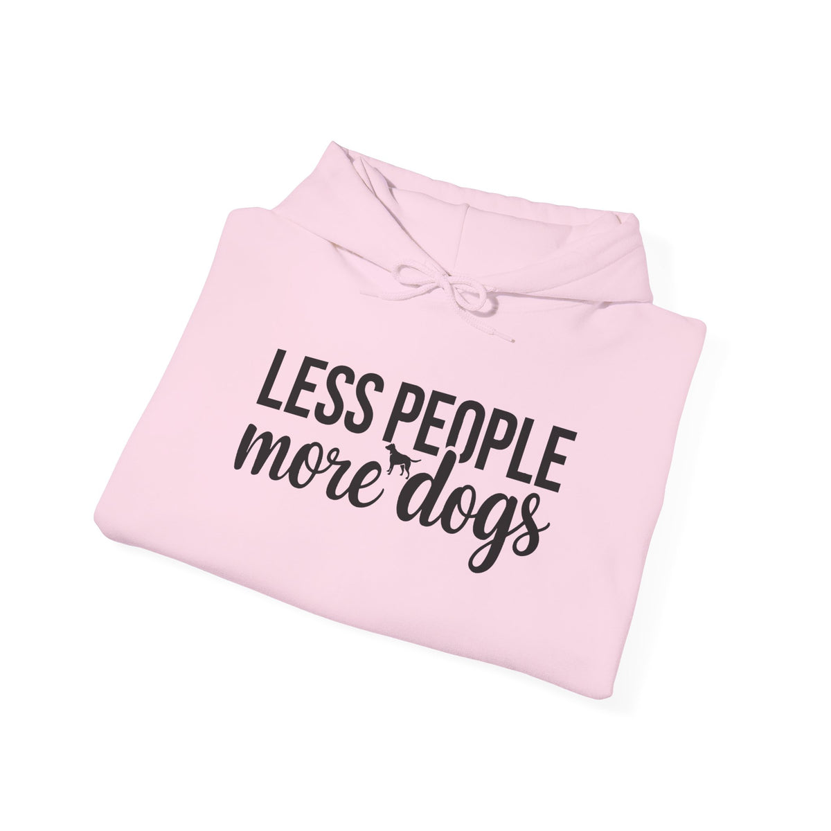 Less People More Dogs Unisex Hooded Sweatshirt