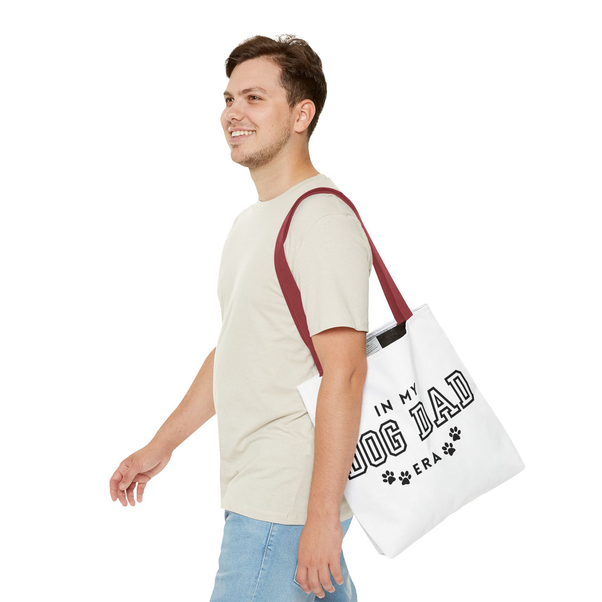 In My Dad Dog Era Tote Bag - Perfect for Dog Lovers, Pet Owners, Dog Gifts, Shopping, Beach Bag, Everyday Use